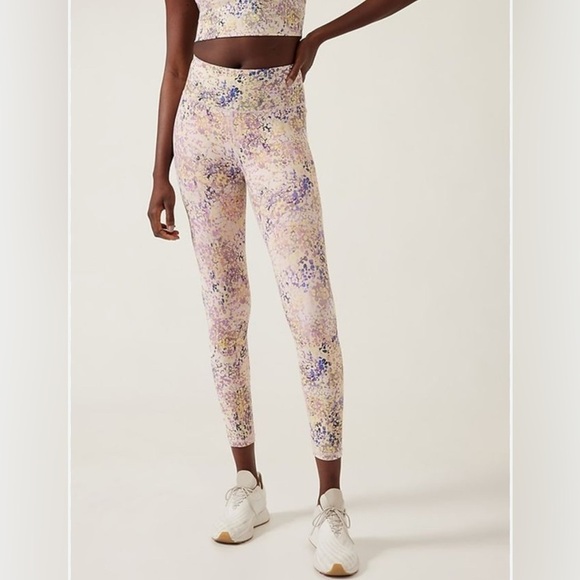 Athleta Elation Train Logo 7/8 Tight Size Large - Picture 1 of 13